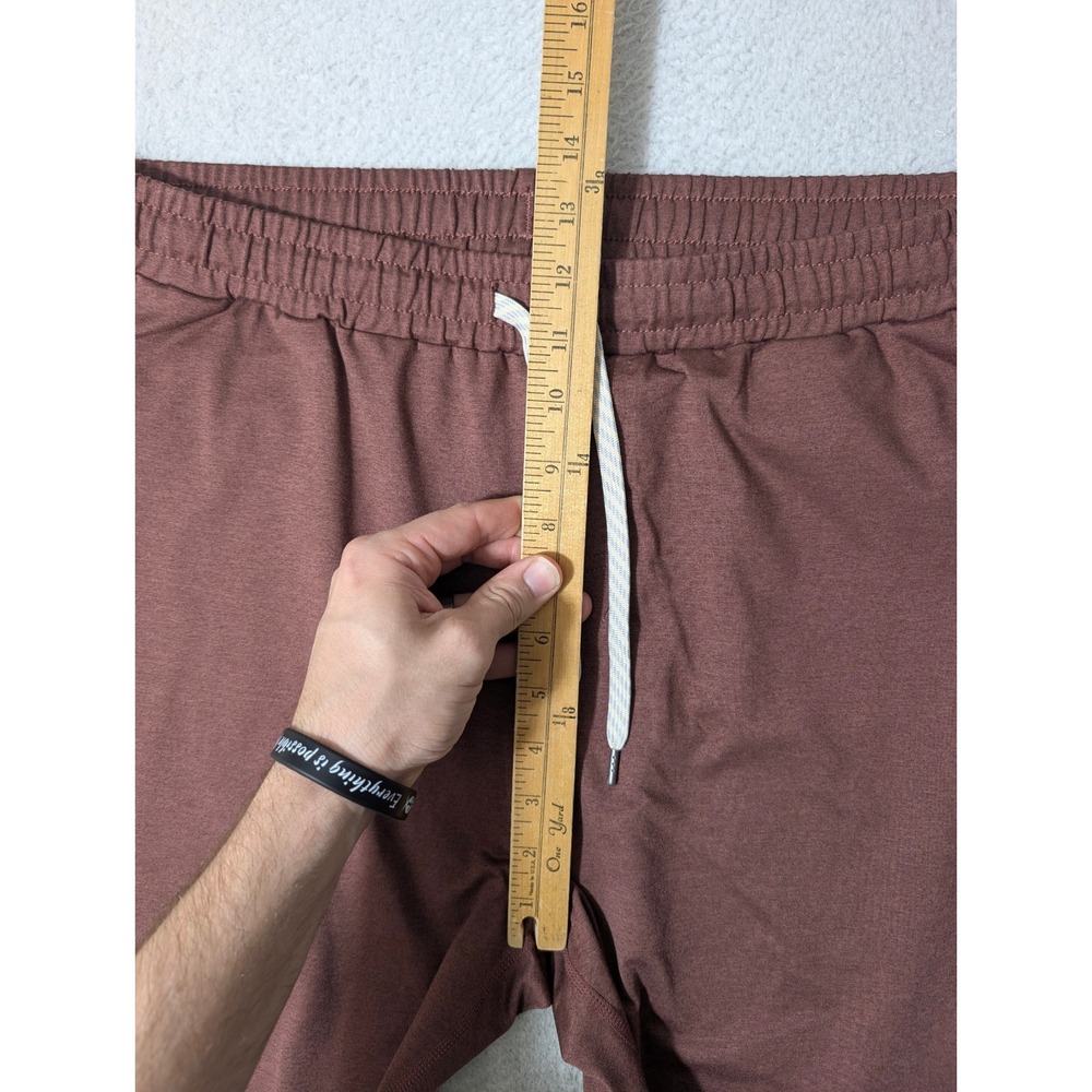 NEW! Vuori Sunday Performance Joggers Mens XL Red Maroon Stretch XL/28 - Picture 6 of 9